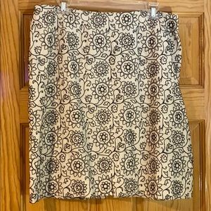 Off white with black embody skirt size 14